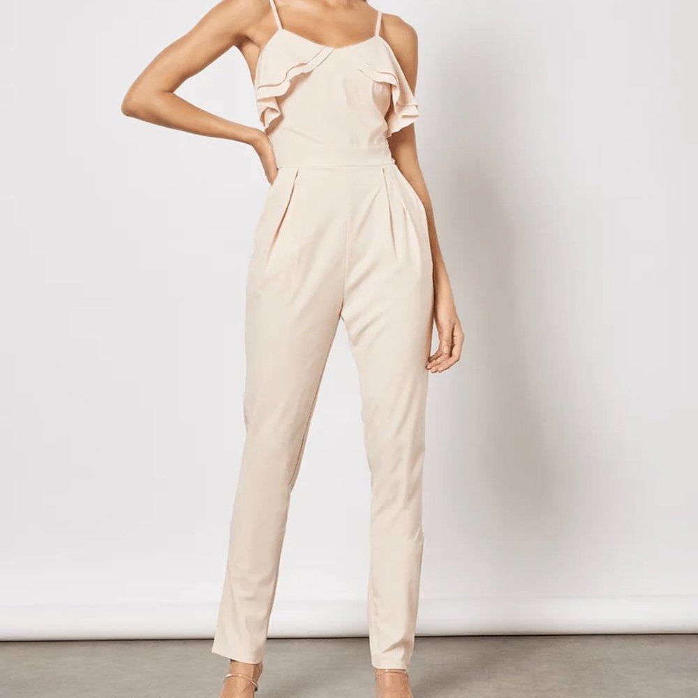 tfnc LONDON - Amara Jumpsuit in Nude/Blush (NWT)